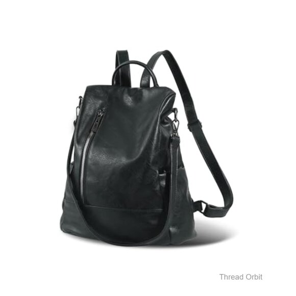 Small PU Leather Anti-Theft Backpack Purse, Convertible Shoulder Bag Satchel